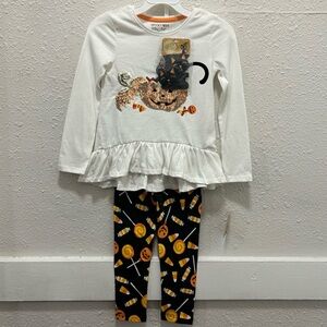 Spooky Night Girls Halloween Outfit NEW XS 4